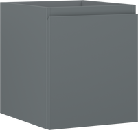 Mexen Orio bathroom cabinet for washbasin 40 cm, 1 drawer, matte graphite - 91A10-04047-1-BF66