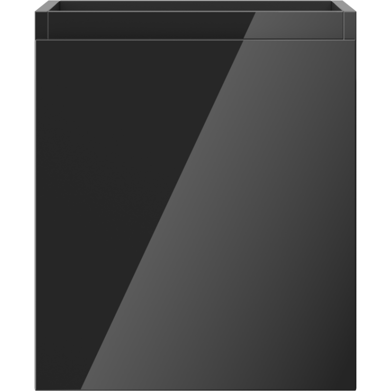 Mexen Orio bathroom cabinet for washbasin 40 cm, 1 drawer, black gloss - 91A10-04047-1-BF70