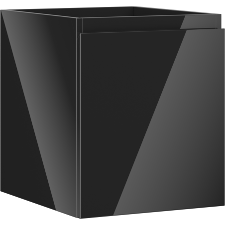 Mexen Orio bathroom cabinet for washbasin 40 cm, 1 drawer, black gloss - 91A10-04047-1-BF70