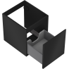 Mexen Orio bathroom cabinet under-sink 40 cm, 1 drawer, black matte - 91A10-04047-1-BF71