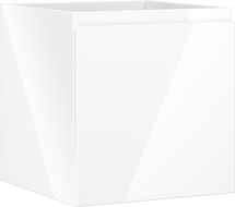 Mexen Orio bathroom cabinet for washbasin 45 cm, 1 drawer, white gloss - 91A10-04547-1-BF00