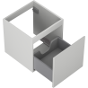Mexen Orio bathroom vanity unit 45 cm, 1 drawer, matte gray - 91A10-04547-1-BF62