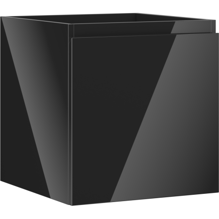 Mexen Orio bathroom vanity unit 45 cm, 1 drawer, black gloss - 91A10-04547-1-BF70