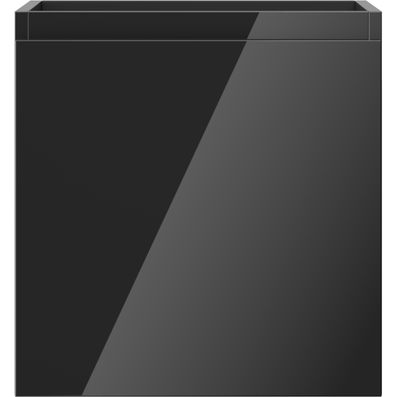 Mexen Orio bathroom vanity unit 45 cm, 1 drawer, black gloss - 91A10-04547-1-BF70