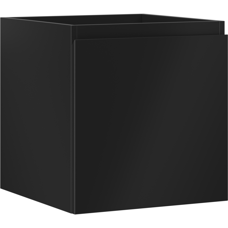 Mexen Orio bathroom cabinet for washbasin 45 cm, 1 drawer, black matte - 91A10-04547-1-BF71
