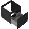 Mexen Orio bathroom cabinet for washbasin 45 cm, 1 drawer, black matte - 91A10-04547-1-BF71