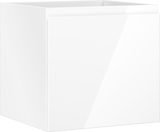 Mexen Orio 50 cm bathroom cabinet, 1 drawer, white gloss - 91A10-05047-1-BF00