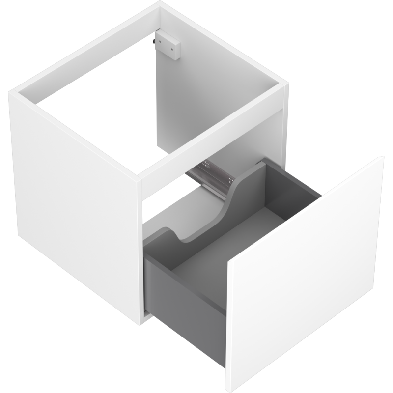 Mexen Orio bathroom cabinet for washbasin 50 cm, 1 drawer, white matte - 91A10-05047-1-BF01