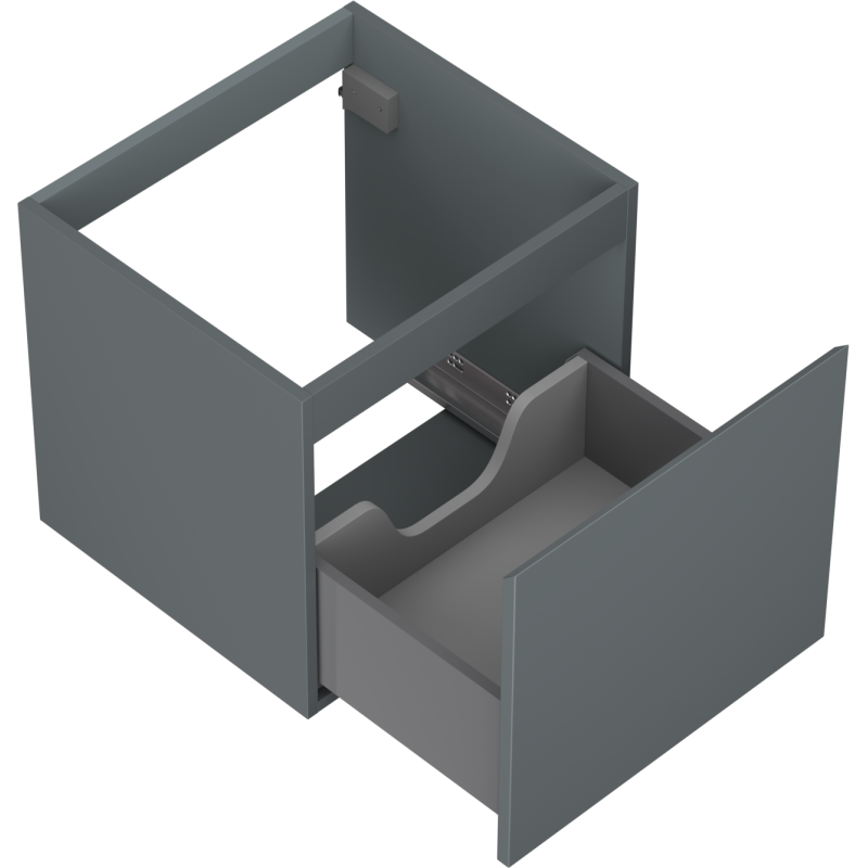 Mexen Orio 50 cm Bathroom Cabinet, 1 Drawer, Matte Graphite - 91A10-05047-1-BF66