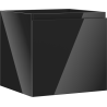 Mexen Orio bathroom cabinet for washbasin 50 cm, 1 drawer, black gloss - 91A10-05047-1-BF70