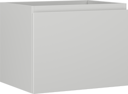 Mexen Orio bathroom cabinet under sink 60 cm, 1 drawer, gray matte - 91A10-06047-1-BF62