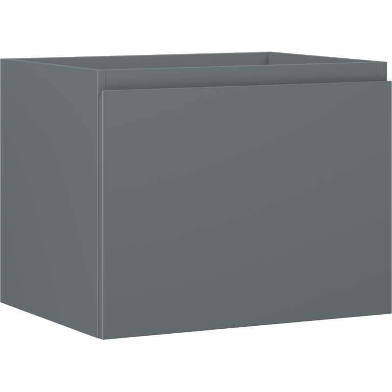 Mexen Orio bathroom vanity unit 60 cm, 1 drawer, matte graphite - 91A10-06047-1-BF66