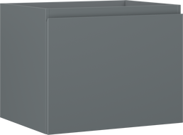 Mexen Orio bathroom cabinet for washbasin 60 cm, 1 drawer, matte graphite - 91A10-06047-1-BF66