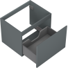 Mexen Orio bathroom cabinet for washbasin 60 cm, 1 drawer, matte graphite - 91A10-06047-1-BF66