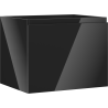 Mexen Orio bathroom cabinet for washbasin 60 cm, 1 drawer, black gloss - 91A10-06047-1-BF70
