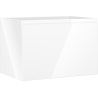 Mexen Orio bathroom cabinet under-sink 70 cm, 1 drawer, white gloss - 91A10-07047-1-BF00