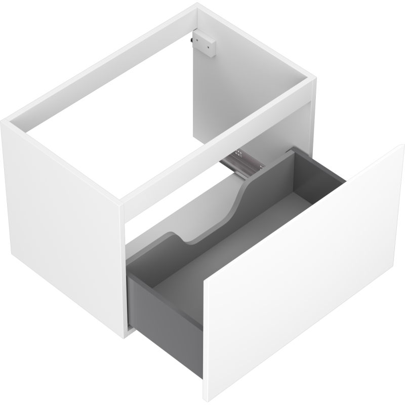 Mexen Orio bathroom cabinet under-sink 70 cm, 1 drawer, white matte - 91A10-07047-1-BF01