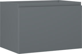 Mexen Orio bathroom cabinet under sink 70 cm, 1 drawer, matte graphite - 91A10-07047-1-BF66