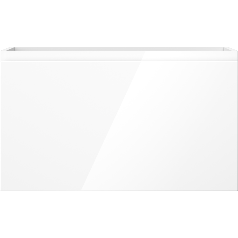 Mexen Orio bathroom vanity unit 80 cm, 1 drawer, white gloss - 91A10-08047-1-BF00