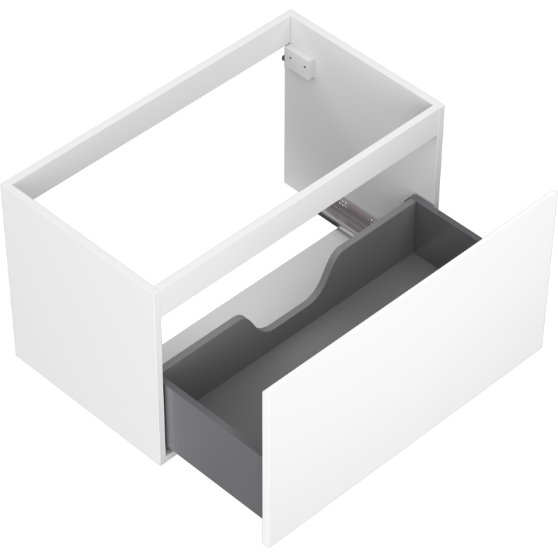 Mexen Orio bathroom cabinet for washbasin 80 cm, 1 drawer, white matt - 91A10-08047-1-BF01