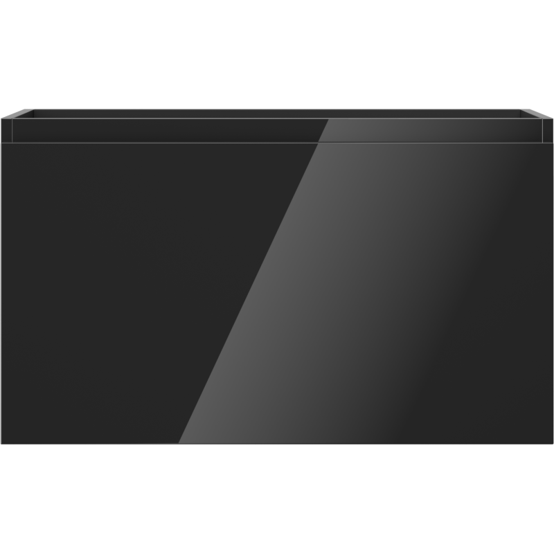 Mexen Orio bathroom cabinet for sink 80 cm, 1 drawer, black gloss - 91A10-08047-1-BF70