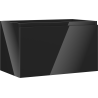 Mexen Orio bathroom cabinet for sink 80 cm, 1 drawer, black gloss - 91A10-08047-1-BF70