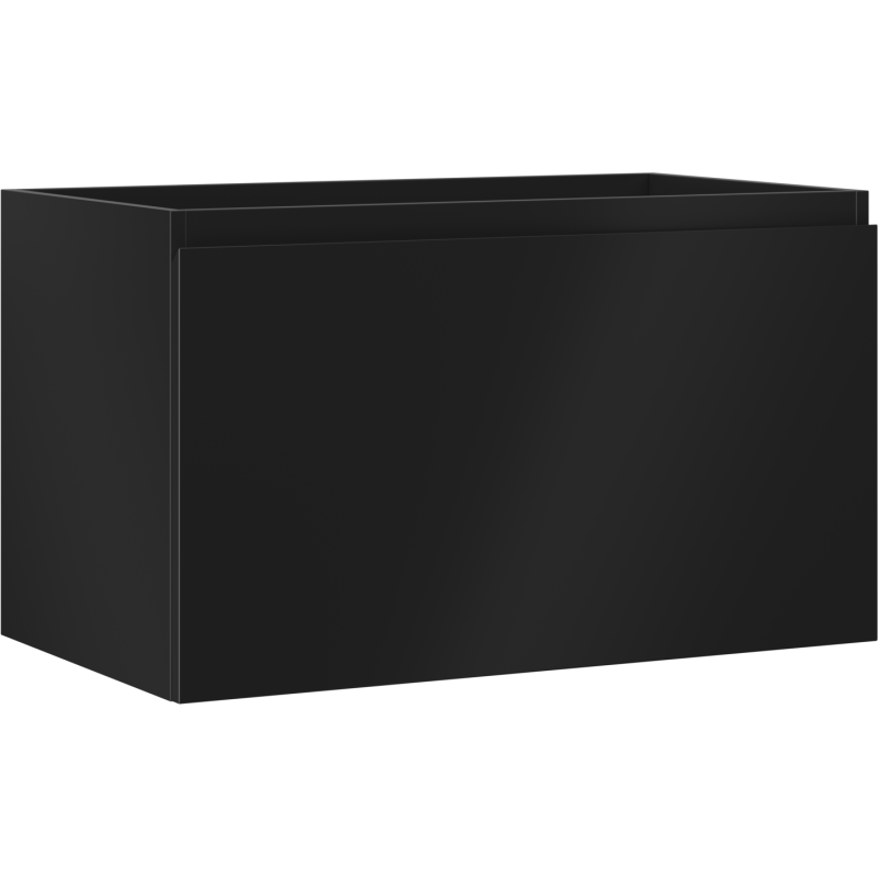 Mexen Orio bathroom cabinet for washbasin 80 cm, 1 drawer, black matte - 91A10-08047-1-BF71