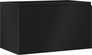 Mexen Orio bathroom cabinet for washbasin 80 cm, 1 drawer, black matte - 91A10-08047-1-BF71