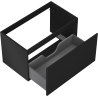 Mexen Orio bathroom cabinet for washbasin 80 cm, 1 drawer, black matte - 91A10-08047-1-BF71