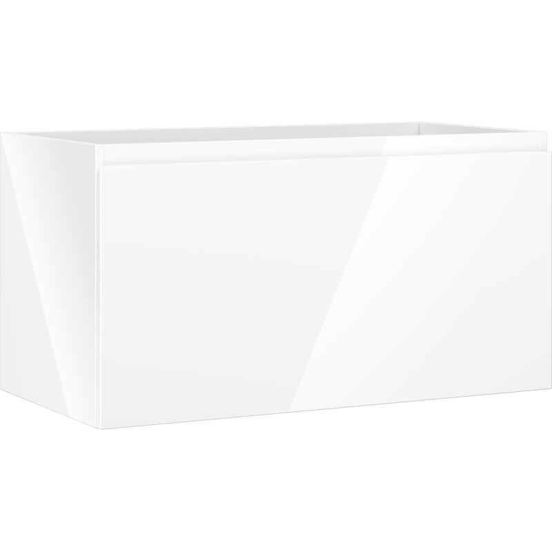 Mexen Orio bathroom cabinet for sink 90 cm, 1 drawer, white gloss - 91A10-09047-1-BF00