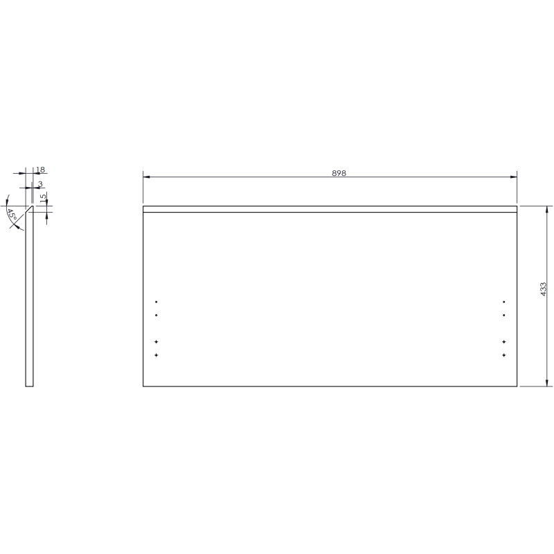 Mexen Orio bathroom cabinet under-sink 90 cm, 1 drawer, matte graphite - 91A10-09047-1-BF66