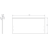 Mexen Orio bathroom cabinet under sink 90 cm, 1 drawer, matte graphite - 91A10-09047-1-BF66