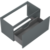 Mexen Orio bathroom cabinet under sink 90 cm, 1 drawer, matte graphite - 91A10-09047-1-BF66