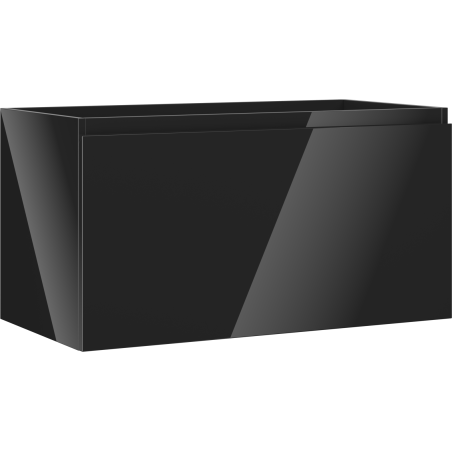 Mexen Orio bathroom cabinet for washbasin 90 cm, 1 drawer, black gloss - 91A10-09047-1-BF70