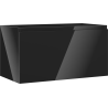Mexen Orio bathroom cabinet for washbasin 90 cm, 1 drawer, black gloss - 91A10-09047-1-BF70
