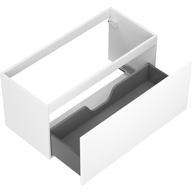 Mexen Orio bathroom cabinet for washbasin 100 cm, 1 drawer, white matte - 91A10-10047-1-BF01