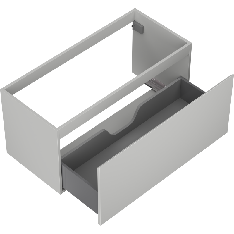 Mexen Orio 100 cm Bathroom Cabinet Under Sink, 1 Drawer, Grey Matte - 91A10-10047-1-BF62