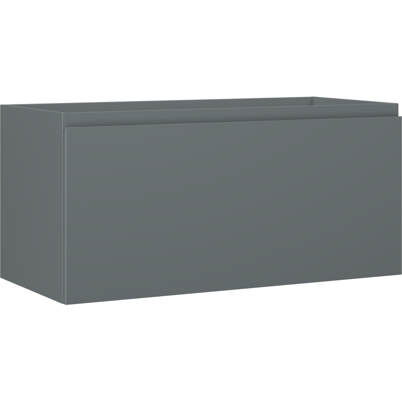 Mexen Orio bathroom cabinet under sink 100 cm, 1 drawer, matte graphite - 91A10-10047-1-BF66