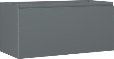 Mexen Orio bathroom cabinet under sink 100 cm, 1 drawer, matte graphite - 91A10-10047-1-BF66