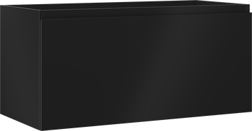 Mexen Orio bathroom cabinet for washbasin 100 cm, 1 drawer, matte black - 91A10-10047-1-BF71