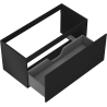 Mexen Orio bathroom cabinet under-sink 100 cm, 1 drawer, black matte - 91A10-10047-1-BF71