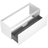 Mexen Orio bathroom cabinet under sink 120 cm, 1 drawer, white matte - 91A10-12047-1-BF01