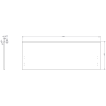 Mexen Orio bathroom cabinet under-sink 120 cm, 1 drawer, matte graphite - 91A10-12047-1-BF66