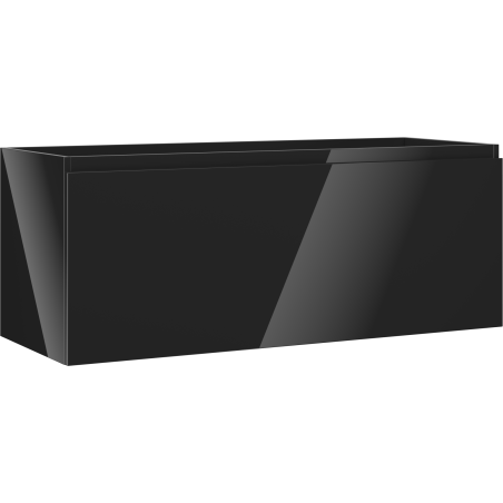 Mexen Orio bathroom cabinet for washbasin 120 cm, 1 drawer, black gloss - 91A10-12047-1-BF70