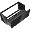 Mexen Orio bathroom cabinet for washbasin 120 cm, 1 drawer, black gloss - 91A10-12047-1-BF70