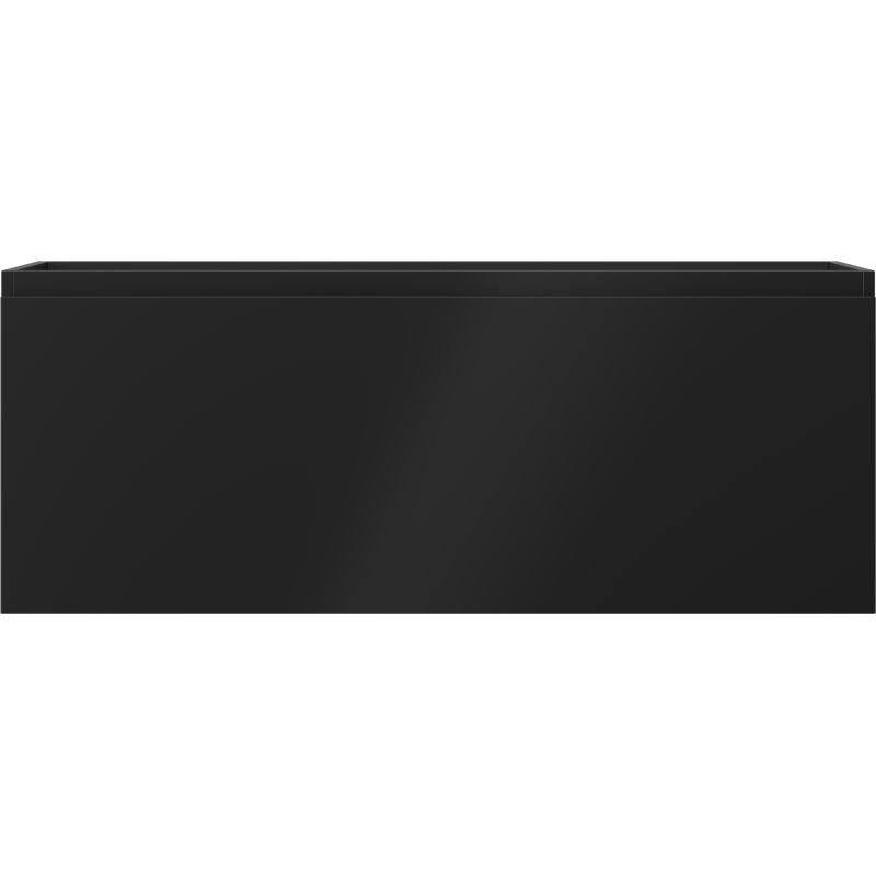 Mexen Orio 120 cm Bathroom Cabinet Under Sink, 1 Drawer, Black Matte - 91A10-12047-1-BF71