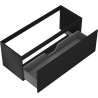 Mexen Orio bathroom cabinet under sink 120 cm, 1 drawer, matte black - 91A10-12047-1-BF71