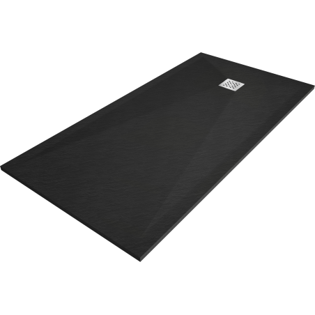 Mexen Stone+ rectangular composite shower tray 160 x 100 cm, Black - 44701016