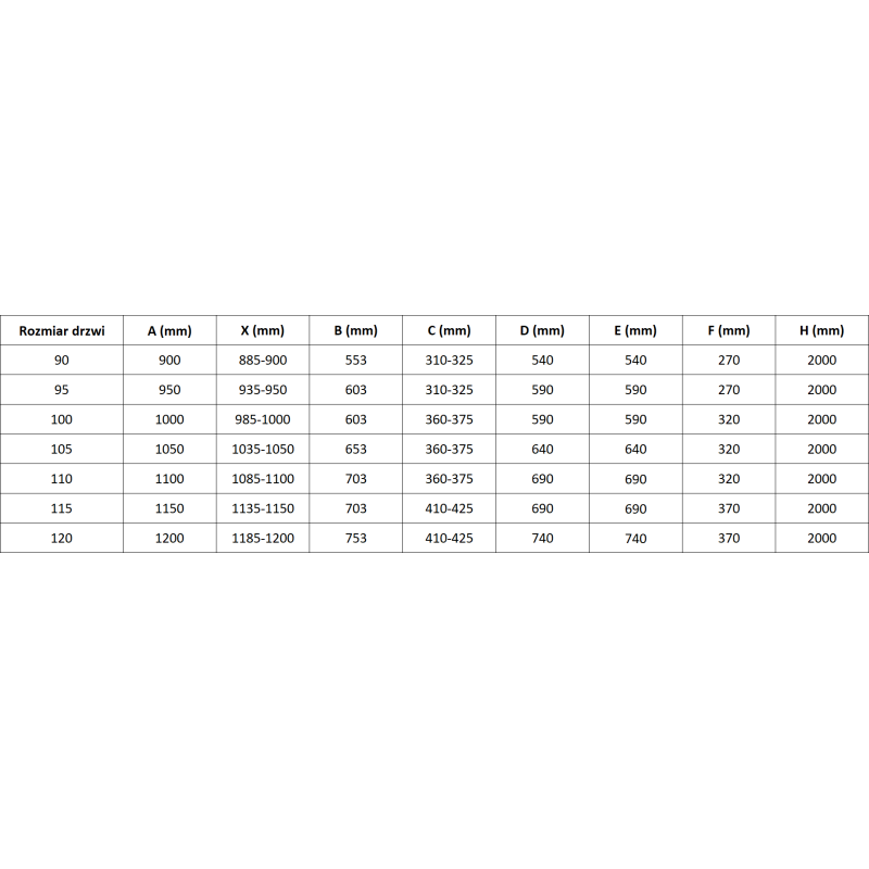 Mexen Mist L shower door swinging 110 cm, transparent, gold - 8A4L-110-000-50-00