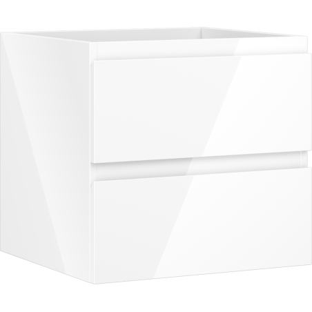Mexen Orio bathroom cabinet under-sink 50 cm, 2 drawers, white gloss - 91A10-05047-2-BFF00